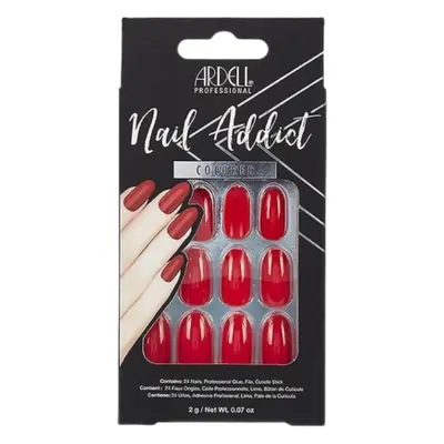 Ardell Nail Addict Cherry Red Nails - 24 PCS