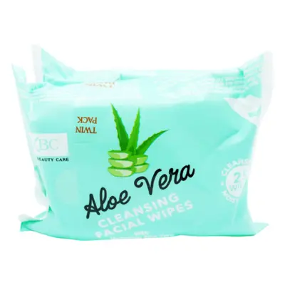 XBC Aloe Vera Cleansing Facial Wipes - 2x25 PCS