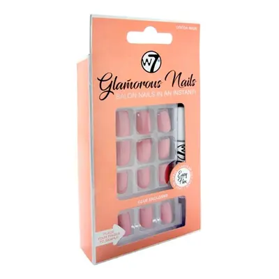 W7 Glamorous Nails Cocoa Nude - 24 PCS