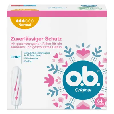 O.B. Original Tampons - 64 PCS