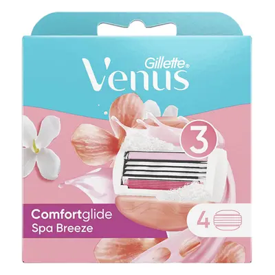 Gillette Venus Comfortglide Spa Breeze Razor Blades 4 PCS