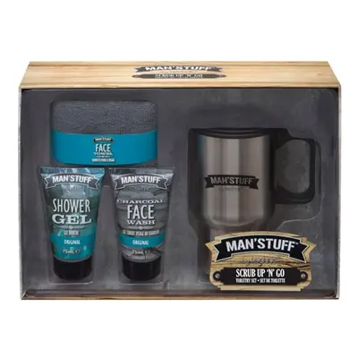 Man Stuff Scrub Up N Go Gift Set