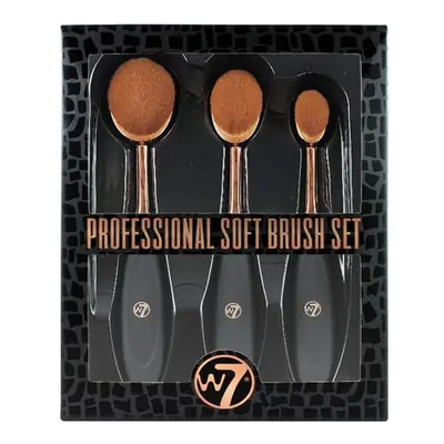 W7 3 Piece Professional Soft Brush Set