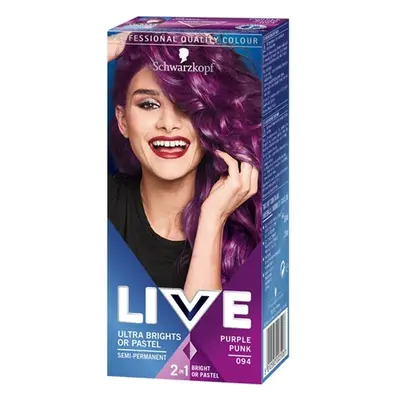 Schwarzkopf Live Ultra Brights Semi-Permanent Hair Colour - 094 Purple Punk