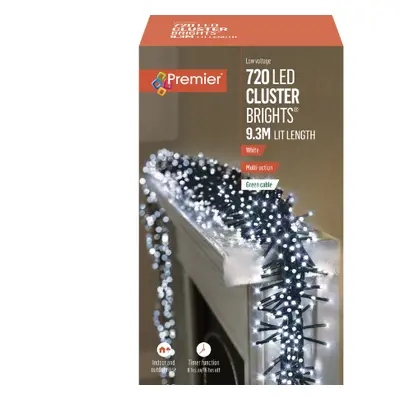 Premier 720 LED Cluster Brights Light Chain - 9.3m