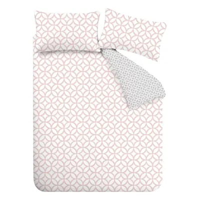 Catherine Lansfield Geo Pink Duvet cover - Single