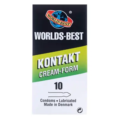 Worlds Best Contact Cream-Form Condoms 10 Items