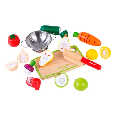 Janod Green Market Fruit & Vegetable Playset - 12 pcs