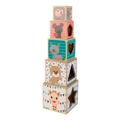 Janod Sophie la Giraffe Stacking blocks