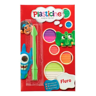 Plasticine Fluro Modeling clay set