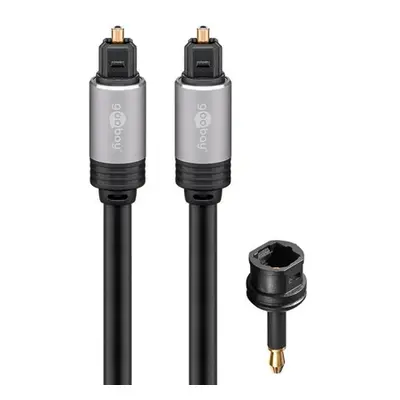 Goobay Plus Optical Toslink Cable With Adapter - 5 meters