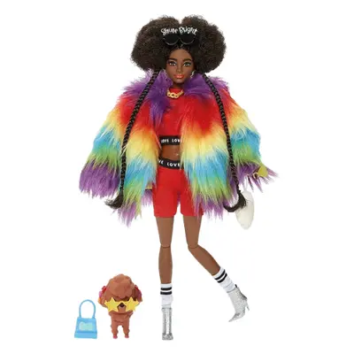 Barbie Extra #1 Rainbow Coat Doll