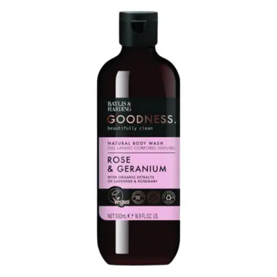 Baylis & Harding Bayliss & Harding Goodness Rose & Gernaium Body Wash - 500ml