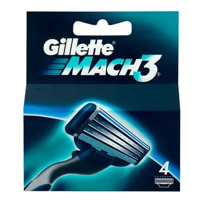 Gillette Mach3 Razor Blades - 4 pack