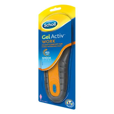 Scholl GelActiv Work Insoles - Size 35.5-40.5