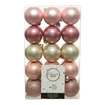 Decoris Season Rosa Christmas Baubles Set - 30 PCS