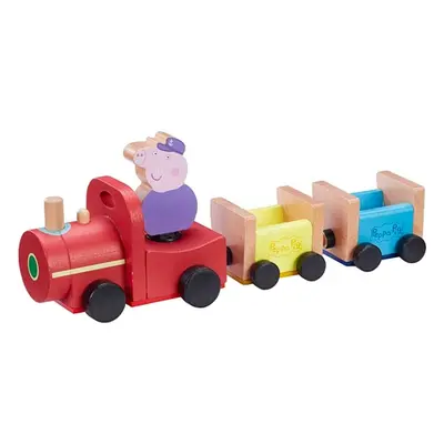 Gurli Gris Wooden train m. Grandfather Pig