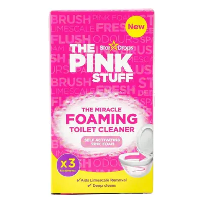 Stardrops The Pink Stuff Miracle Foaming Toilet Cleaner - 3x100g