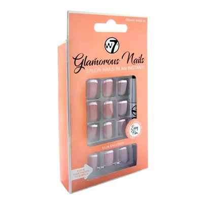 W7 Glamorous Nails French Nails - 24 PCS