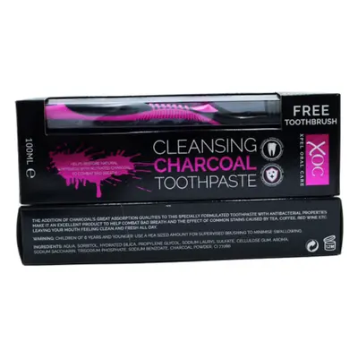 XOC Charcoal Toothpaste & Toothbrush - 100ml