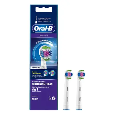 Oral-B 3D White CleanMaximiser Brush Heads - 2 PCS.