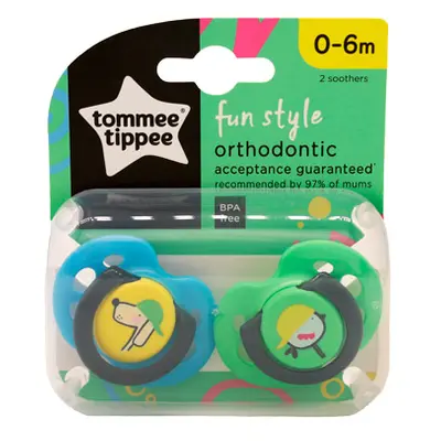 Tommee Tippee Fun Style 0-6 month Pacifier - 2 pcs