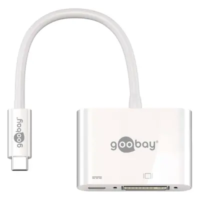 Goobay USB-C to DVI & USB-C Adapter