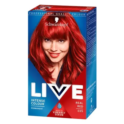 Schwarzkopf Live Permanent Hair Colour - 035 Real Red