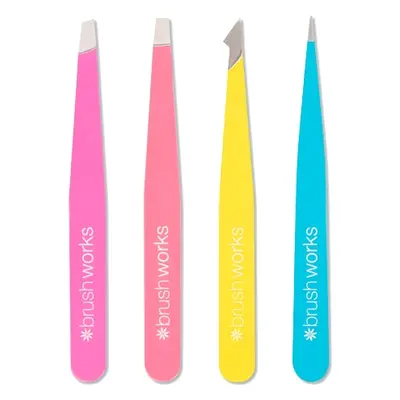 Brushworks Complete Tweezers set - 4 pcs