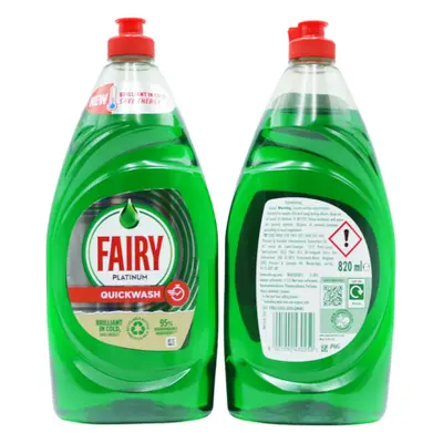 Fairy Platinum Quick Wash Dishwash liquid - 820ml