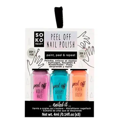 SOKO Peel Off Nail Polish - 3 colors