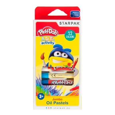 Play-Doh Jumbo Oil Pastels Set - 12 PCS