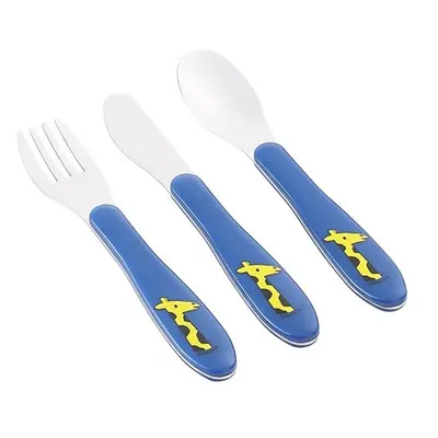 Rosti Mepal 3 Share Blue Children's cutlery m. Giraffe motif