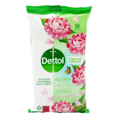 Dettol Multipurpose Garden Symphony Cleaning wipes - 50 pcs.