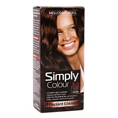 Mellor & Russell Simply Colour Hair Color - 6.0 Natural Light Brown