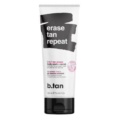 B.tan Erase Tan Repeat 2-In-1 Tan Eraser Body Wash + Scrub - 236 ml