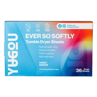 Yugou Ever So Softly Tumble Dryer Sheets - Sweet Breeze