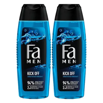 Fa Man Kick Off 2-i-1 Shower Gel - 2x250ml