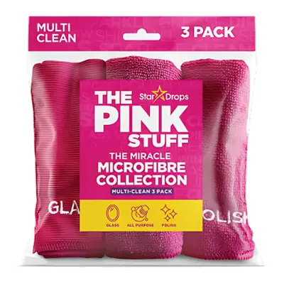 Stardrops The Pink Stuff Multi Clean 3-Pack Microfiber Cloths