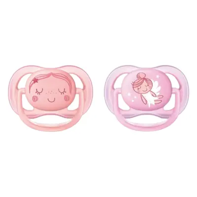 Philips Avent Ultra Air Pacifier 2-Pack - Peach & Pink