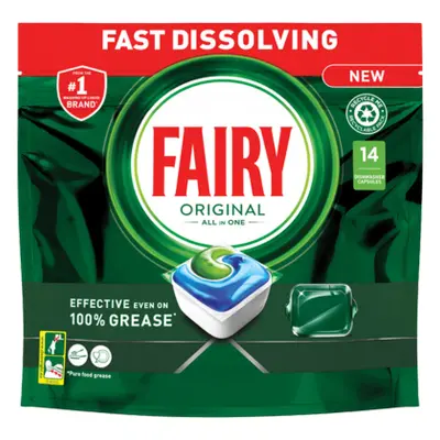 Fairy Original All-In-One Dishwashing detergent - 14 pcs.