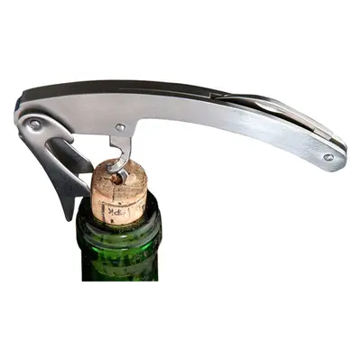 Wine opener with knife