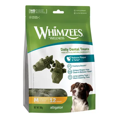 Whimzees by Wellness Alligator Snack - Size M: for medium dogs (12 Snacks)