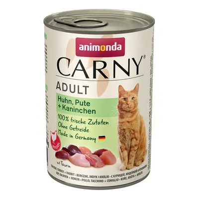 Animonda Carny Adult 6 x 400g - Chicken, Turkey & Rabbit