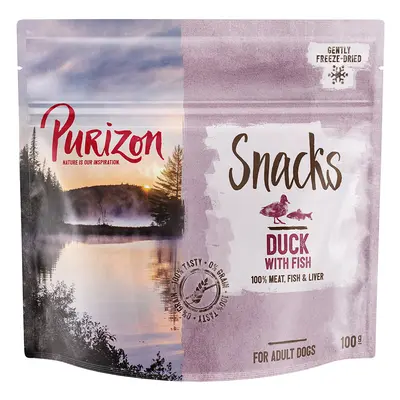 Purizon Dog Snacks - Grain-Free Duck with Fish - 100g