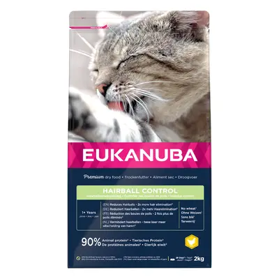 Eukanuba Hairball Control Adult - Economy Pack: 2 x 2kg