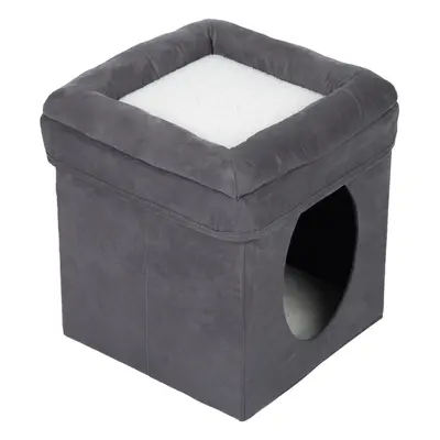 Collapsible Cube Cat Den - 39 x 39 x 42 cm (L x W x H)