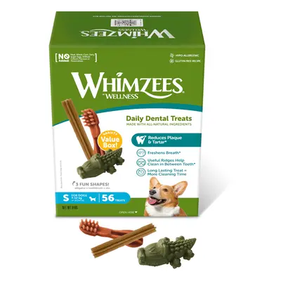 Whimzees by Wellness Mix Box - Size S: for small dogs (7 - 12kg, 56 Snacks)