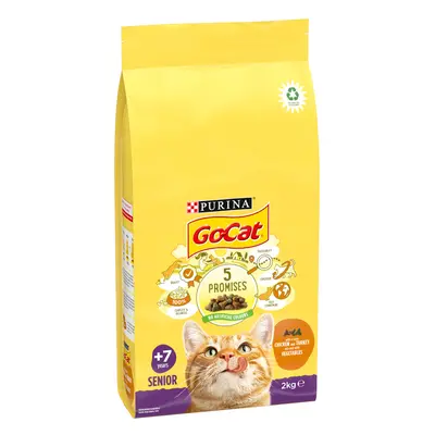 Go-Cat Senior Chicken, Rice & Vegetables - Economy Pack: 2 x 2kg