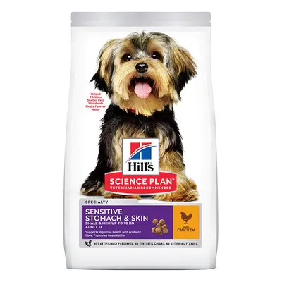 Hill’s Science Plan Adult 1+ Sensitive Stomach & Skin Small & Mini Chicken - 6kg